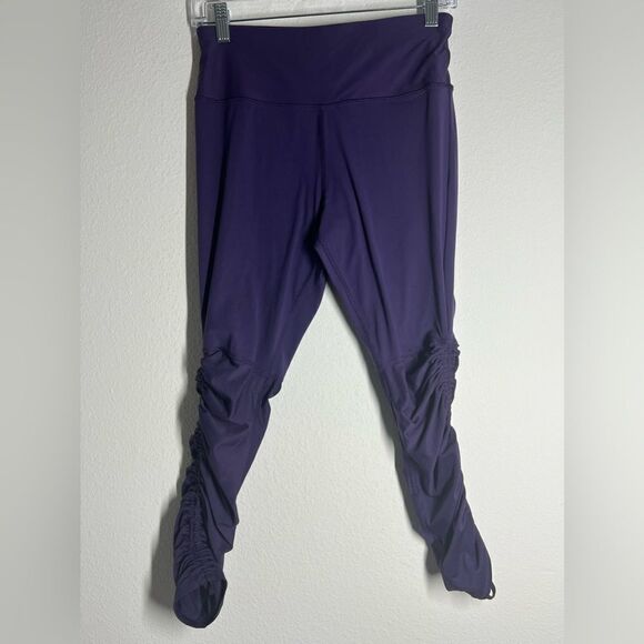 Avia Women's Active Cinch Bottom Capri Leggings Purple Size M (8-10) - Picture 5 of 12